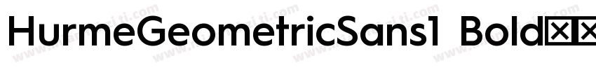 HurmeGeometricSans1 Bold字体字体转换